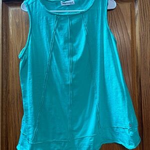 Neon Buddha Aqua Sleeveless Tank